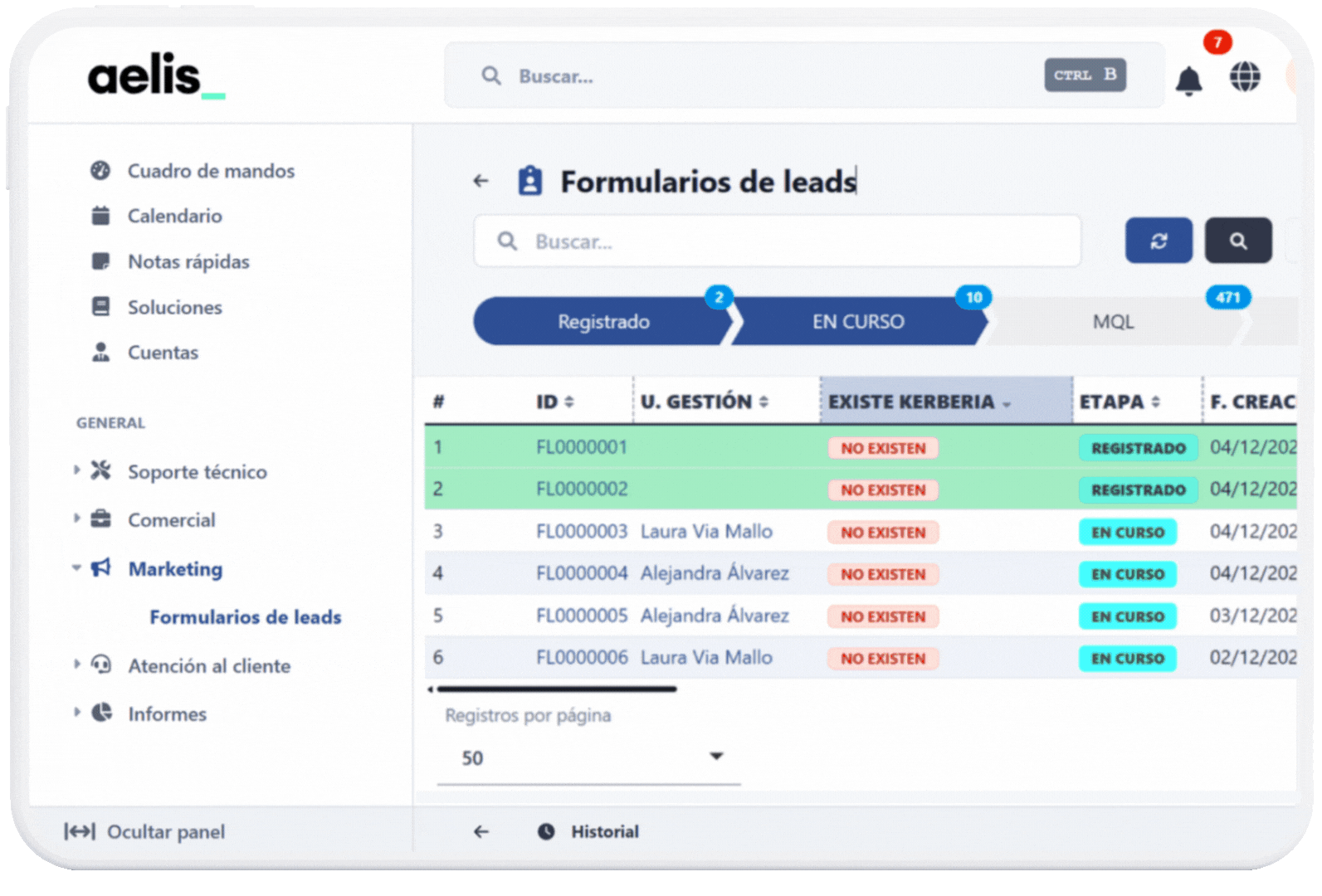 crm empresas de servicios kerberia